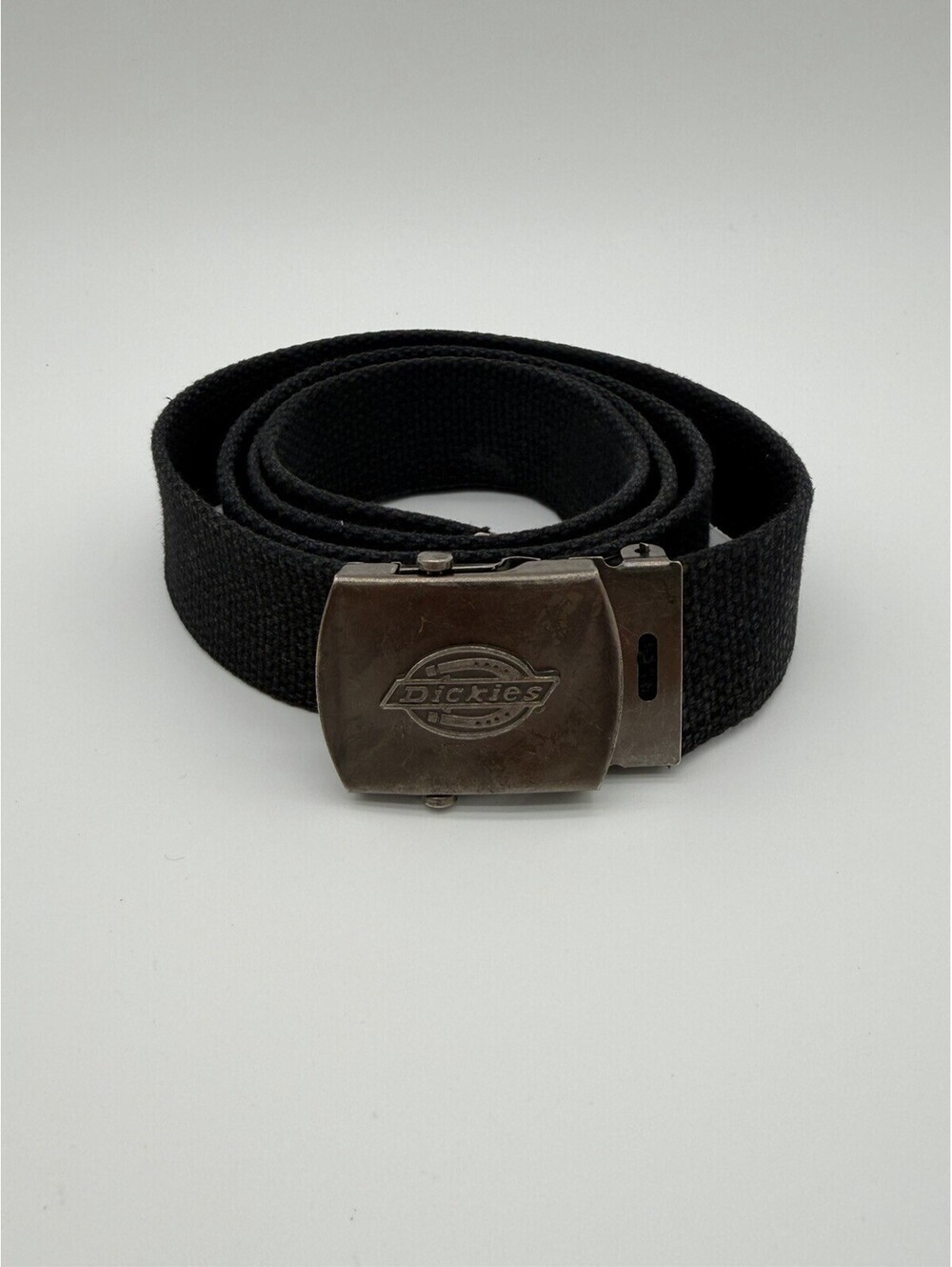 Dickies Men's Adjustable Fabric Belt with Military Buckle